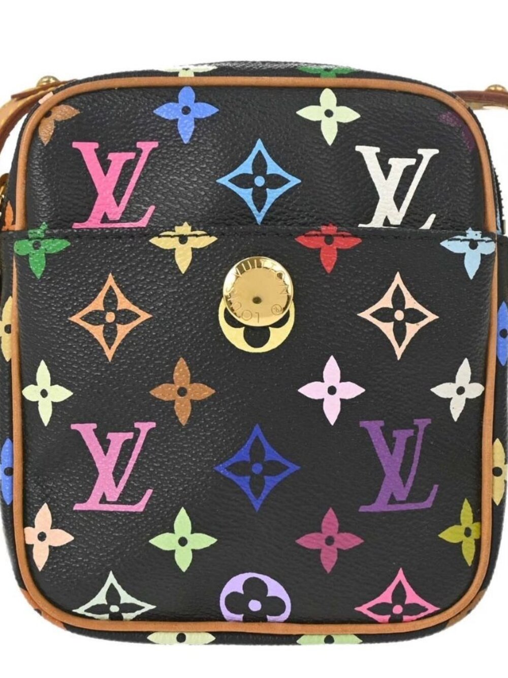 Louis Vuitton Black Monogram Multicolor Rift Shoulder Bag M40056 TH0075 188899
